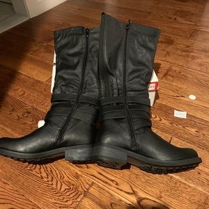 Globalwin Black Vegan leather boots